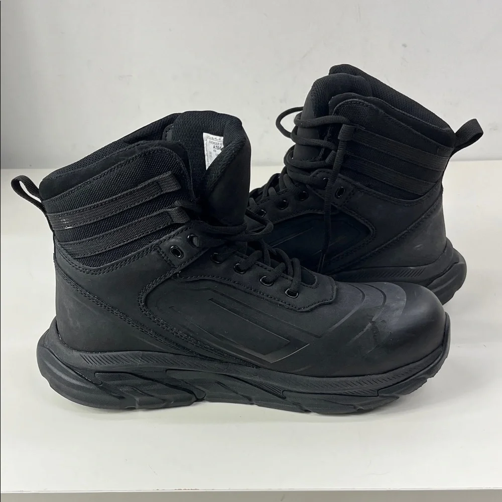 Avenger Men's Safety Toe Slip Resistant Work Boots in Black Size 9.5 Wide